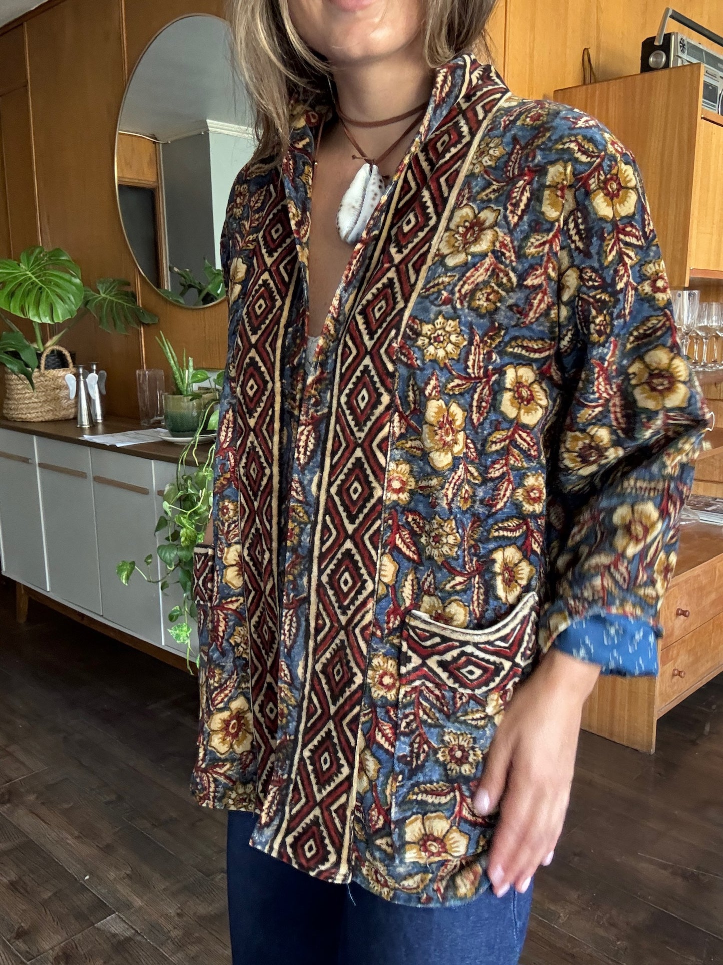 Chaqueta velvet azul