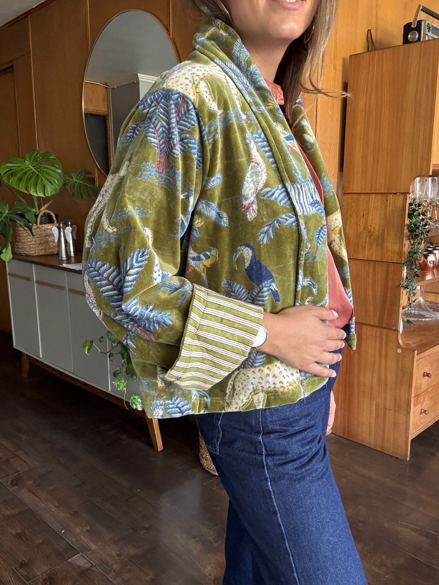 Chaqueta española velvet verde