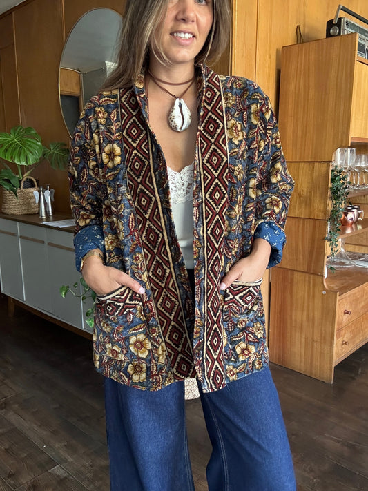 Chaqueta velvet azul