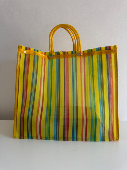 Bolsa Malla Grande Amarilla